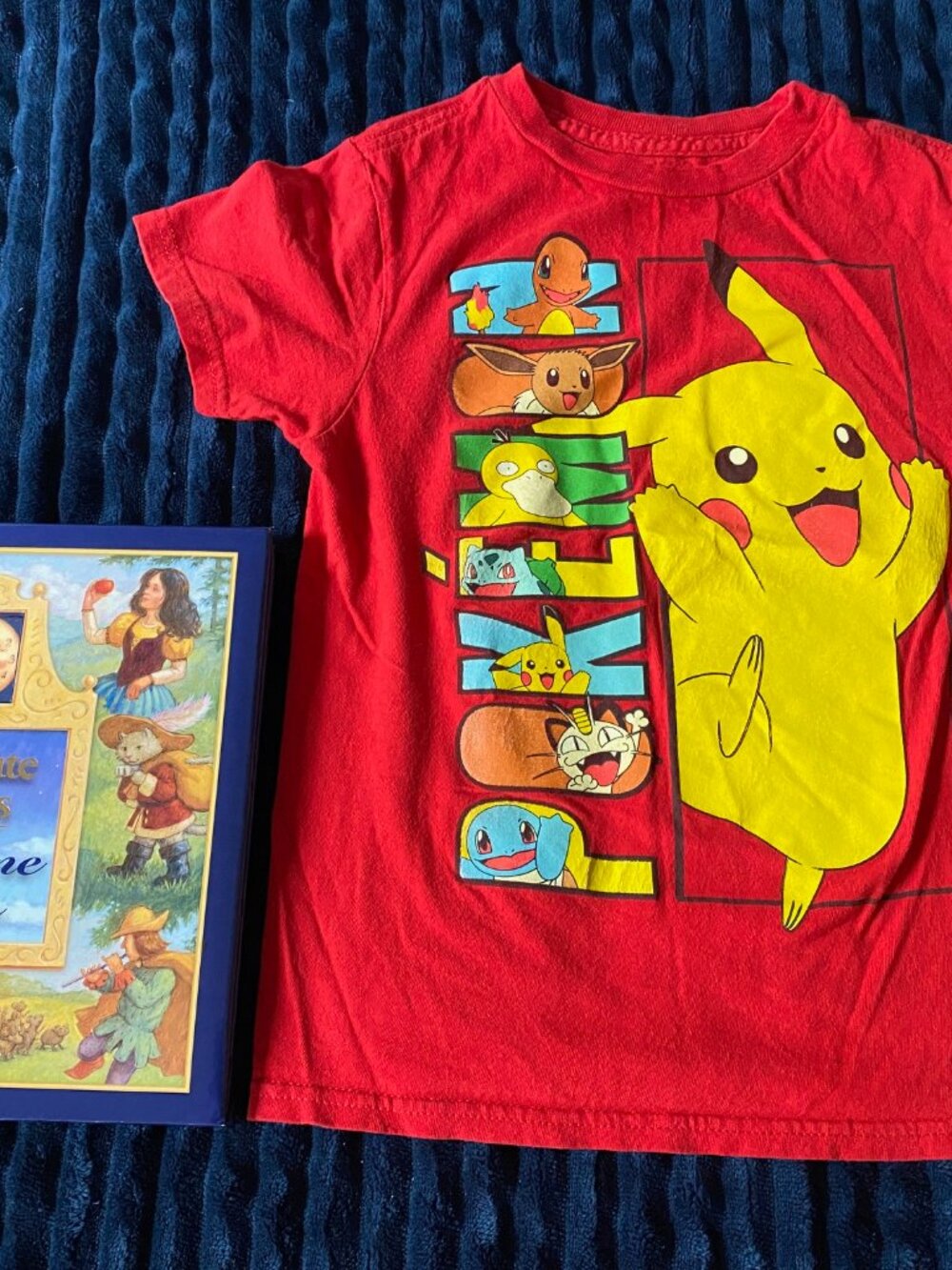 Pokemon T-Shirt Size XS and 3minute Bedtime Stories Birthday